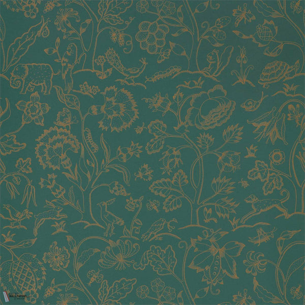 Middlemore wallpaper in Moss Gold by Morris & Co