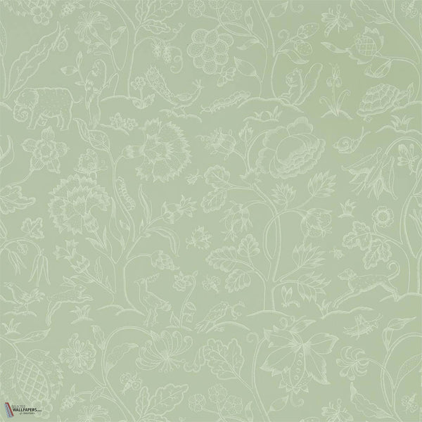 Middlemore wallpaper in Sage Grey by Morris & Co