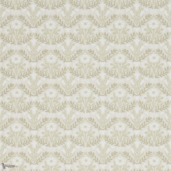 Morris Bellflowers behang in Manilla/Olive van Morris & Co