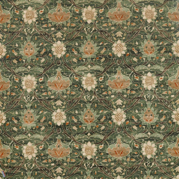Montreal Velvet tejido en Forest/Teal de Morris & Co