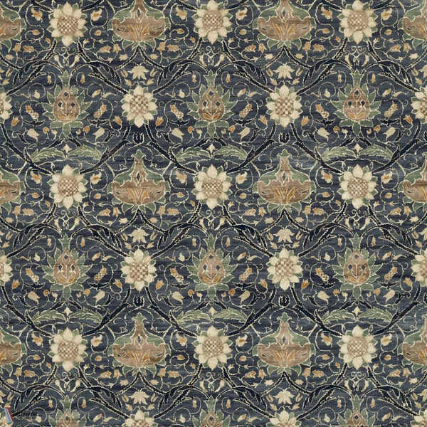 Montreal Velvet Stoff in Indigo/Slate von Morris & Co