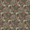 Morris Seaweed behang in Ebony/Poppy van Morris & Co