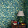 Morris Seaweed behang in Red/Gold van Morris & Co
