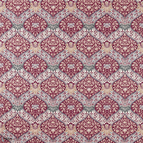 Norbury tessuto in Madder di Morris & Co