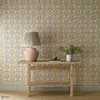 Oak & Blossom Tapete in Chestnut/Primrose von Morris & Co