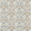 Oak & Blossom Tapete in Mineral Blue/Linen von Morris & Co