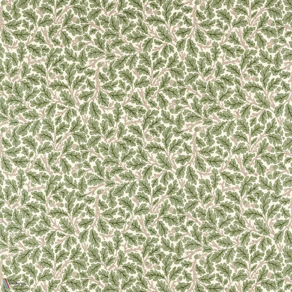 Oak fabric in Sage Green by Morris & Co