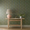 Peony Trellis wallpaper in Bayleaf/Slate by Morris & Co