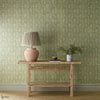 Peony Trellis wallpaper in Sage by Morris & Co