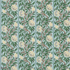 Peony Trellis wallpaper in Soft Blue/Nettle by Morris & Co