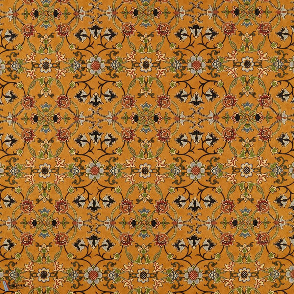 Persian Scroll Embroidery tejido en Ochre de Morris & Co