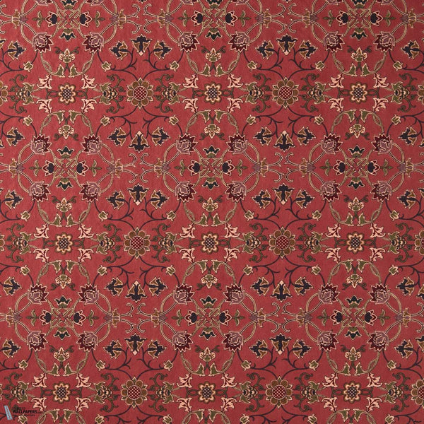 Persian Scroll Embroidery tejido en Plum de Morris & Co