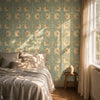 Pimpernel behang in Bayleaf/Chalk van Morris & Co