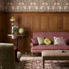 Pimpernel papier peint en Brick/Olive de Morris & Co