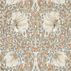 Pimpernel papier peint en Linen/Coral de Morris & Co