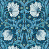 Pimpernel papier peint en Midnight/Opal de Morris & Co