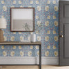 Pimpernel papier peint en Woad de Morris & Co