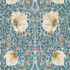 Pimpernel papier peint en Woad/Coral de Morris & Co