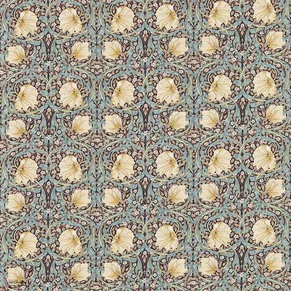 Pimpernel fabric in Bullrush/Slate by Morris & Co