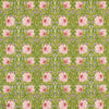 Pimpernel fabric in Sap Green/Strawberry by Morris & Co