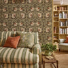 Pimpernel behang in Walnut/Sage van Morris & Co