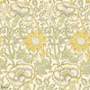 Pink & Rose behang in Cowslip/Fennel van Morris & Co
