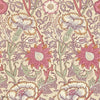 Pink & Rose behang in Manilla/Wine van Morris & Co