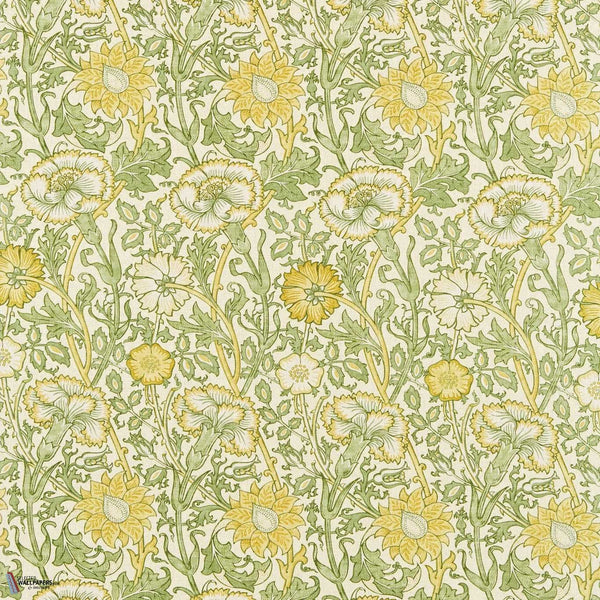 Pink & Rose Stoff in Cowslip/Fennel von Morris & Co