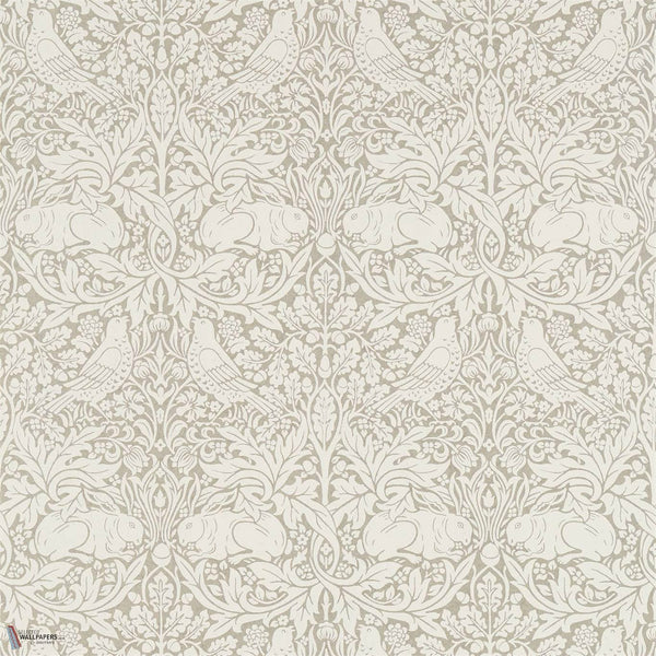 Pure Brer Rabbit wallpaper in Gilver by Morris & Co