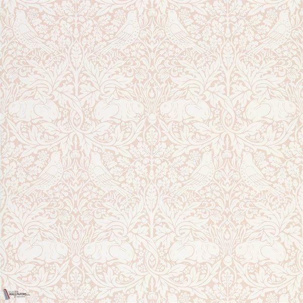 Pure Brer Rabbit wallpaper in Sea Pink by Morris & Co