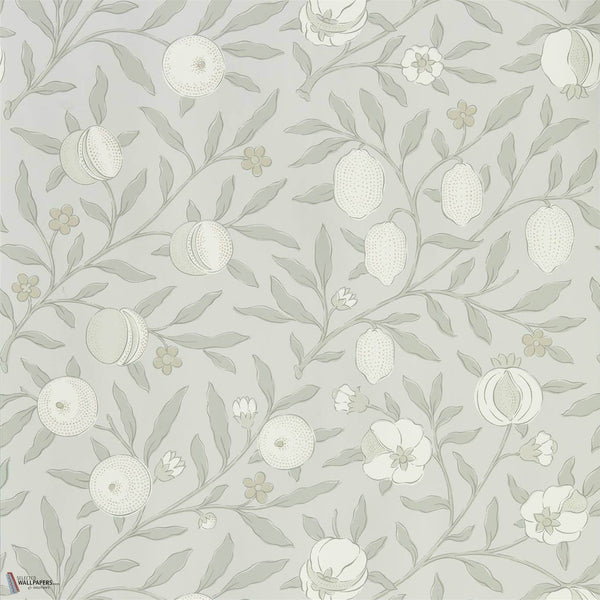 Pure Fruit behang in Grey Blue van Morris & Co