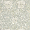 Pure Honeysuckle & Tulip behang in Grey Blue van Morris & Co