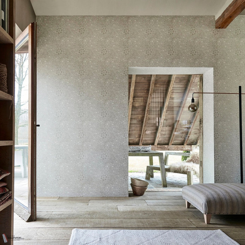 Pure Marigold wallpaper in Black Ink by Morris & Co