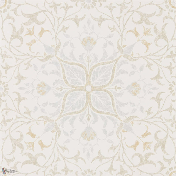 Pure Net Ceiling behang in Cream/Eggshell van Morris & Co