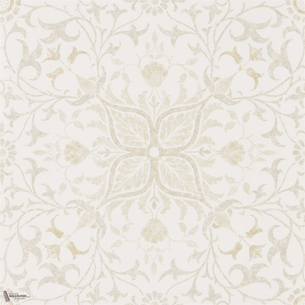 Pure Net Ceiling behang in Ecru/Linnen van Morris & Co
