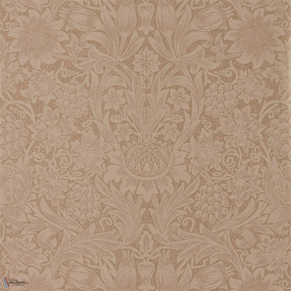Pure Sunflower behang in Copper/Russet van Morris & Co