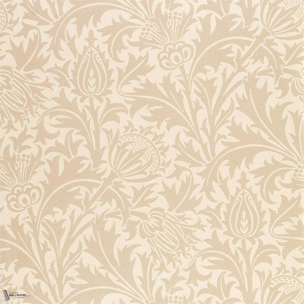 Pure Thistle Tapete in Linen von Morris & Co