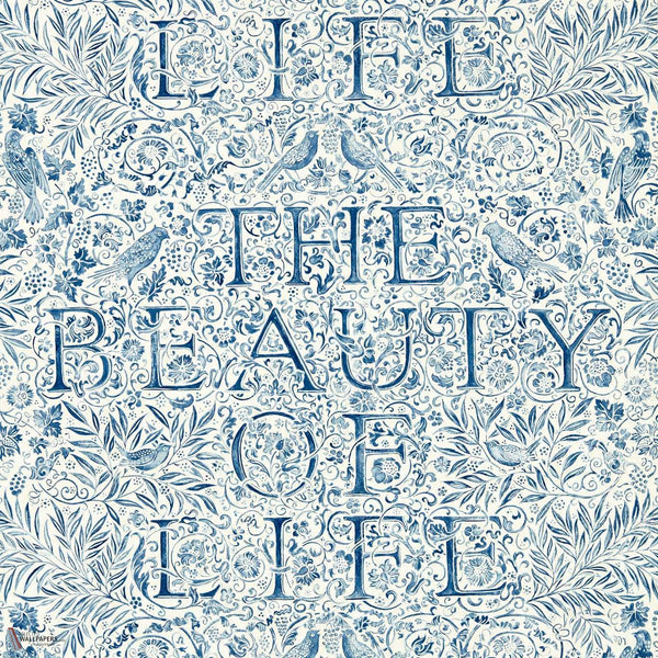 SALE The Beauty of Life behang in Indigo van Morris & Co