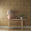 Scrolling Tulip wallpaper in Gold by Morris & Co