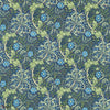 Seaweed tessuto in Cobalt/Thyme di Morris & Co