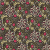 Seaweed tessuto in Ebony/Poppy di Morris & Co