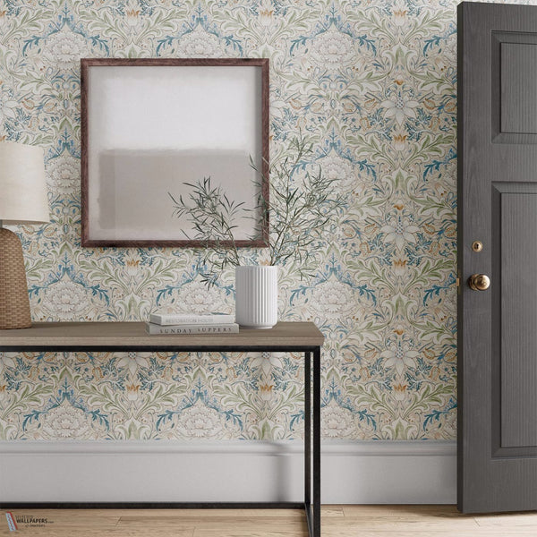 Simply Severn wallpaper in Bayleaf / Annatto by Morris & Co