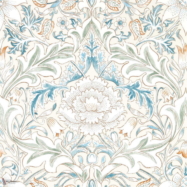 Simply Severn wallpaper in Bayleaf / Annatto by Morris & Co