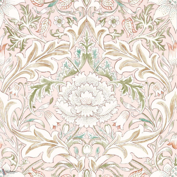 Simply Severn wallpaper in Cochineal / Willow by Morris & Co