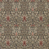Snakeshead behang in Charcoal/Spice van Morris & Co