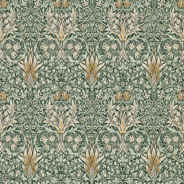 Snakeshead behang in Forrest/Thyme van Morris & Co