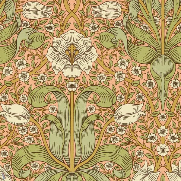 Spring Thicket wallpaper in Fruit Punch by Morris & Co