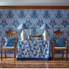 Spring Thicket wallpaper in Indigo/Lilac by Morris & Co