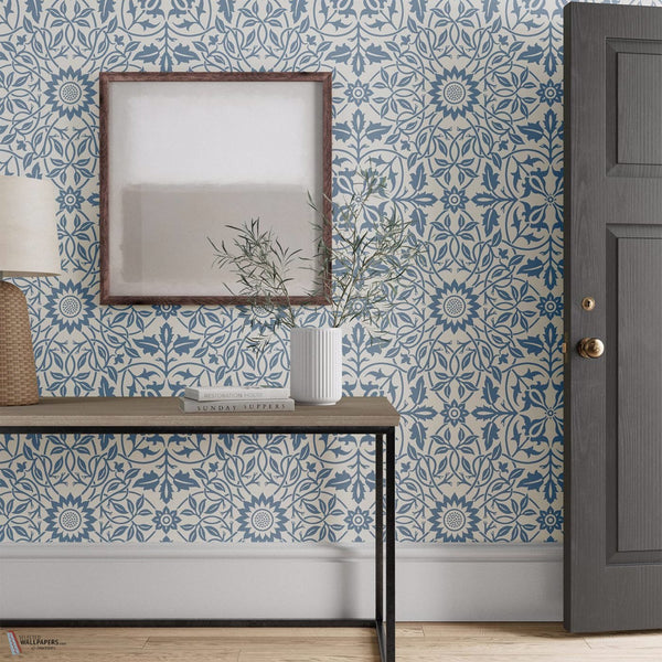 St James Ceiling wallpaper in China Blue by Morris & Co