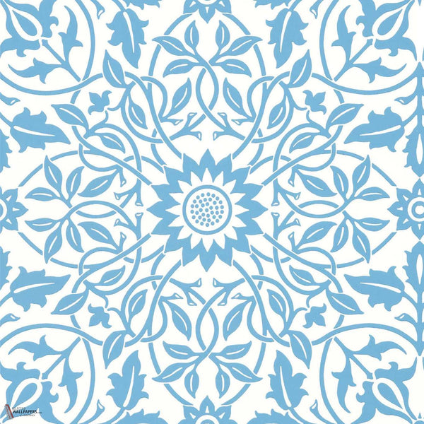 St James Ceiling wallpaper in China Blue by Morris & Co